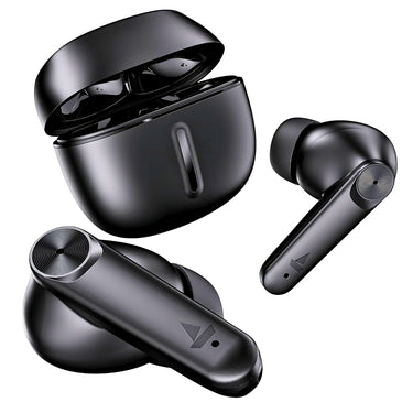 boAt Airdopes Max TWS Earbuds – 100H Playtime, Quad Mics with ENx, Beast Mode 50ms Low Latency, ASAP Charge, BT v5.3